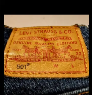 Levi’s 501 High Rise Dark Wash 32 Festival Boho Grunge Punk Y2K Cowgirl Country thumbnail 5
