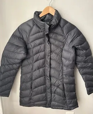 The North Face Charcoal Down Puffer Jacket Small thumbnail 1
