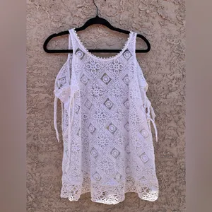 Free‎ people Elegant White Lace Women’s swimsuit cover thumbnail 6