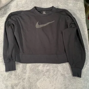 Nike black swoosh sweatshirt medium thumbnail 1