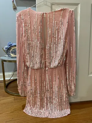 Lovers + Friends Poppy Mini Dress Blush XS thumbnail 3