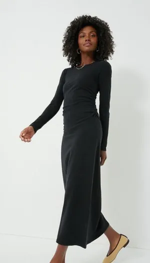 Xirena Wiley Long‎ Sleeve Black Dress, Size XL thumbnail 1