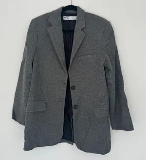 Gray Wool Blazer Zara thumbnail 1