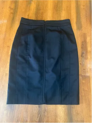 White House Black Market Pencil Skirt Size 6 Black thumbnail 6