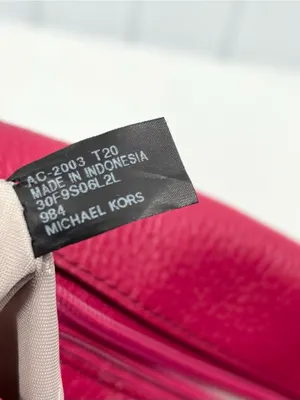 Michael Kors Handbag Bedford Legacy Leather Flap Crossbody Raspberry Pink thumbnail 5