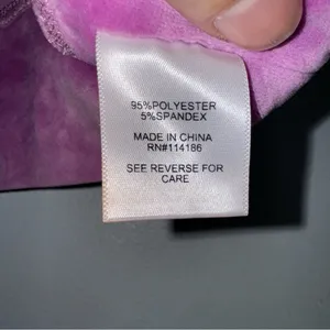 juicy couture Small Crop‎ Bling Crop Top Velour Sport Bra Lollipop Pink CP thumbnail 4