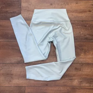 Alo Yoga High Waist Airlift Leggings Light Blue Small 26" Inseam Activewear Yoga thumbnail 4