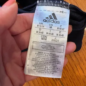 Adidas AeroReady Zebra Print Sports Bra Black Blue Medium Athleisure Gym thumbnail 3