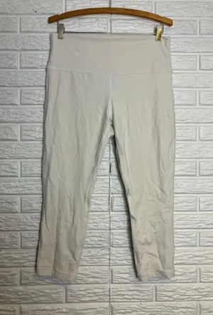 Lululemon Align high rise cropped leggings in bone women's size 14 trendy active thumbnail 1