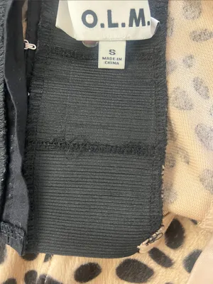 OLM Urban Outfitters Velvet Leopard Bustier Corset Top Small thumbnail 4
