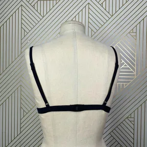TRIANGL Mesh Bikini‎ Swim Top Black White thumbnail 7