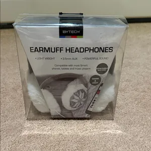 Bytech White Snowflake Earmuff Headphones‎ thumbnail 2