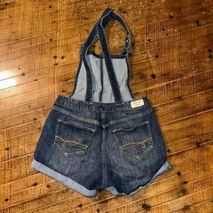 Levi Denizen dark wash classic S denim overall shorts thumbnail 2