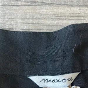 Black Wide Leg Pants with Stretchy Fabric thumbnail 4