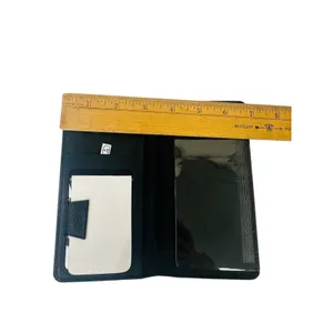 Checkered Black & White Design‎ Leather Checkbook Cover thumbnail 4