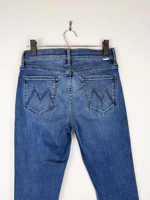Mother The Runaway Step Fray Manana Mi Amor Bootcut Kick Flare Jeans Size 28 thumbnail 8