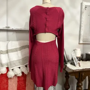 New Free People Small World Sweater Dress Size Large thumbnail 6