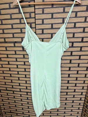 Privy Green Draped Dress Size Large thumbnail 2