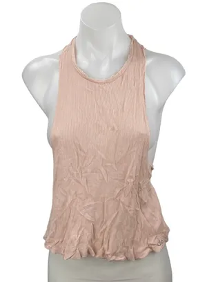 Alo Yoga Coral Peach Pink Racerback Workout Running Athletic Tank Top Size S thumbnail 1