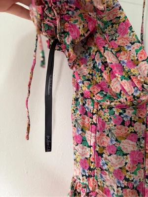 For Love and Lemons Paulina Mini Dress in Pink Floral Size XS Bustier Style thumbnail 6