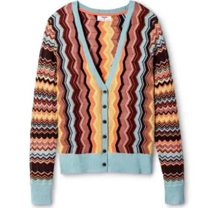 Missoni x Target Chevron fine knit button through cardigan size M thumbnail 3