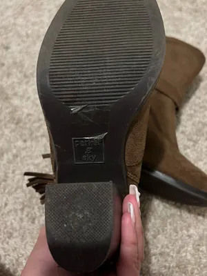 Women’s Brown Suede Tassel Ankle Boots thumbnail 5