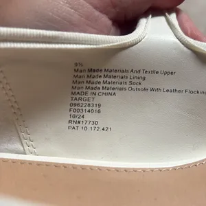 Wild Fable White Mary Jane Flats vegan leather size 9.5 thumbnail 7