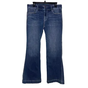 SHYANNE Women’s Tess Mid Rise Trouser Jean Washed Indigo Blue thumbnail 3