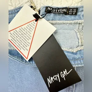 Nasty Gal Blue Crop Tank Top Fitted Sleeveless thumbnail 4