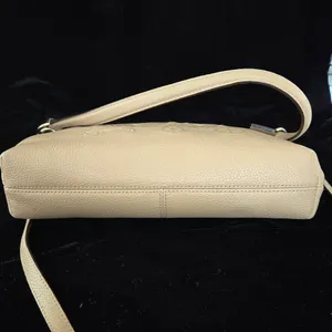 Coach Charley Embossed Horse and Carriage Pebbled Leather Crossbody TAN thumbnail 13