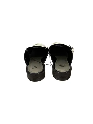 Worthington Destin Women’s 8.5 Loafer Mules Black White Patent Penny NWT thumbnail 5