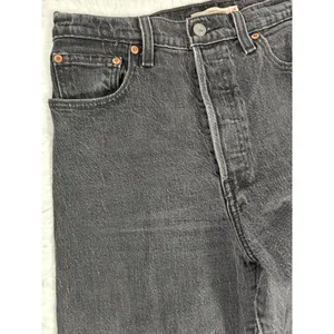 Womens Levis Ribcage Straight Ankle Black Jeans Size 28 thumbnail 2