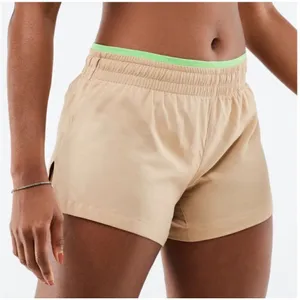 Fabletics Hali Run Breathe khaki green pop XL athletic shorts thumbnail 1