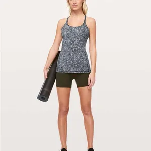 Lululemon Free To Be Nulu Black and White Tank Top in Diffuse Starlight Black thumbnail 3
