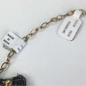 New Free People Black Suede Jeweled Choker Collar thumbnail 2