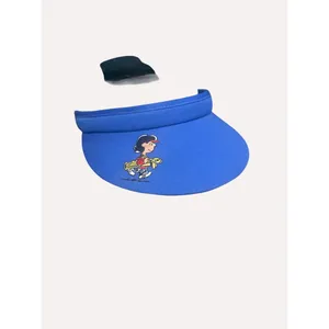 Blue Peanuts Lucy Baseball Visor By Town Talk MFG Adj Fit Terry Cloth‎ Lining thumbnail 2