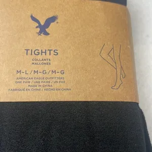 American Eagle Outfitters tight woman’s black fleece lined NWT leggings Sz M/L thumbnail 4