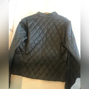 Express Black quilted zipper detail, lightweight jacket in size 14 preloved thumbnail 4