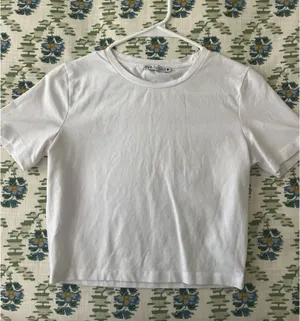 Zara Basic White Tee thumbnail 4