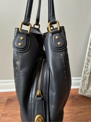 Coach Edie Shoulder Bag 31 In Signature Leather With Rivets thumbnail 8