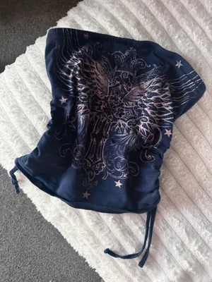 y2k style Tube Top Blue Size M thumbnail 1