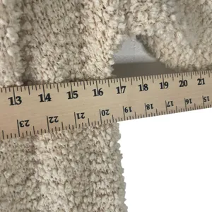 London Kaye Women's Size Small Cream Sherpa Open Front Pocket‎ Cardigan Sweater thumbnail 8
