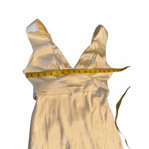 Yellow Satin Saints & Secrets Gown - Size S thumbnail 7