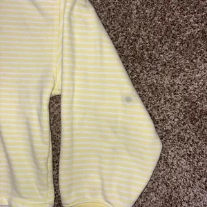 Wild Fable yellow & white striped long sleeve crewneck thumbnail 7