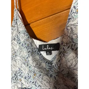 Lulus These Memories Light Blue Floral Print Ruffled Midi Dress Dance Size XL thumbnail 5
