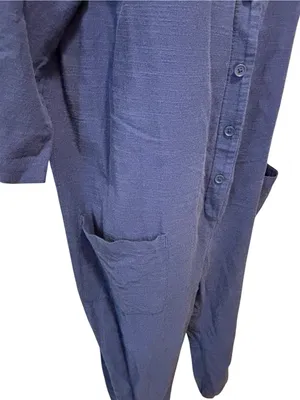 The Nines by HATCH 3/4 Sleeve Button-Front Maternity Jumpsuit Sz L Lagenlook thumbnail 6