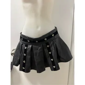 Y2K goth heart mini skirt Black Size L thumbnail 3