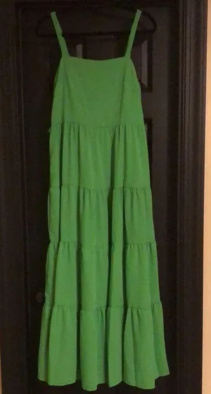 Tea & Cup Green Belted Maxi Dress thumbnail 4