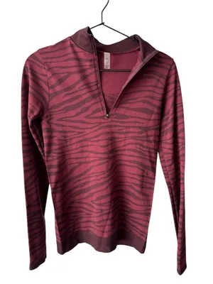 VARLEY Laurel Half Zip Pullover | Burgundy Zebra | S/M | Like New‎ thumbnail 1