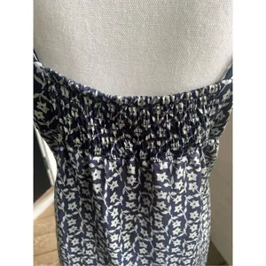 Free People Intimately Free On Our Radar Floral Satin Slip Dress Blue M thumbnail 11